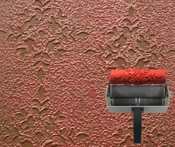 

Print roller tools patterned roller for wall decoration 7 inch rubber roller no.075