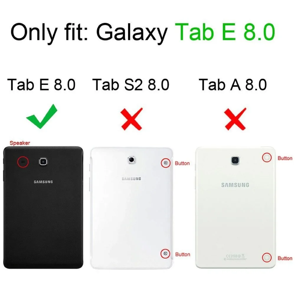 CucKooDo для Samsung Tab E 8 0 ультратонкий легкий Чехол подставка Galaxy 10 1 дюймовый планшет|for
