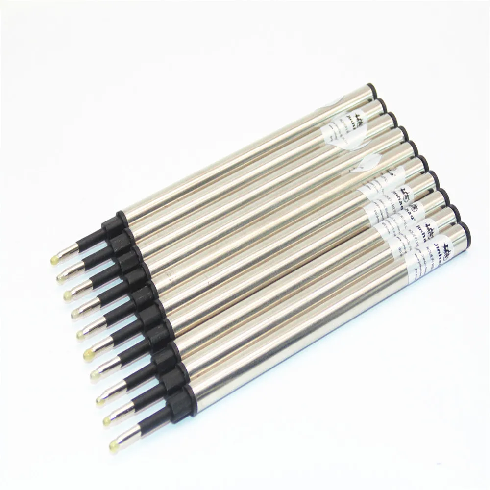 

High-quality JINHAO 10pcs ink Black Refill Medium Nib Rollerball pen New