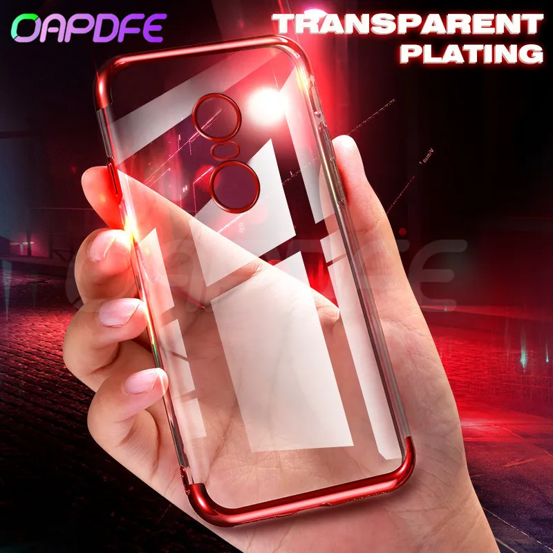 

Luxury Soft Clear Plating Case For Xiaomi Redmi Note 4 4X Redmi Note 4 Pro Note 4X Global Version Transparent TPU Silicone Cases