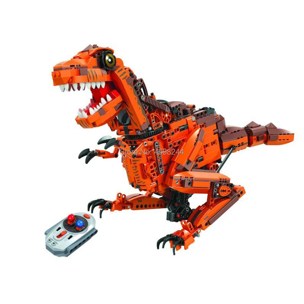 winner 1092pcs creative rc jurassic dinosaur remote control electric building block Bricks Toy | Игрушки и хобби