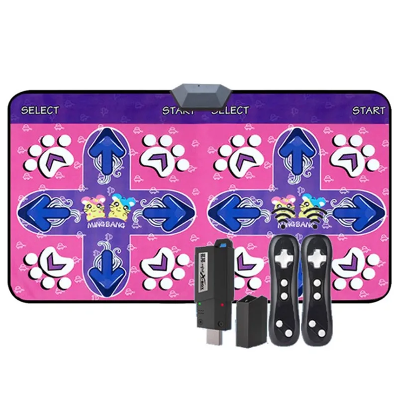 Dance mat wireless host 2 individual sense game controller computer TV dual-use gamepad dancing machine yoga rug games singing