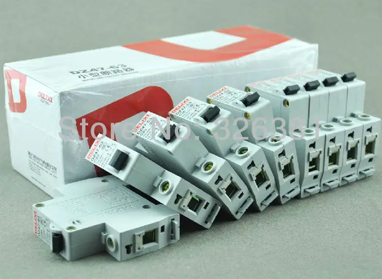 DZ47 63 C10 1P 10A 220V Домашний Мини автоматический воздушный выключатель Сделано в Китае