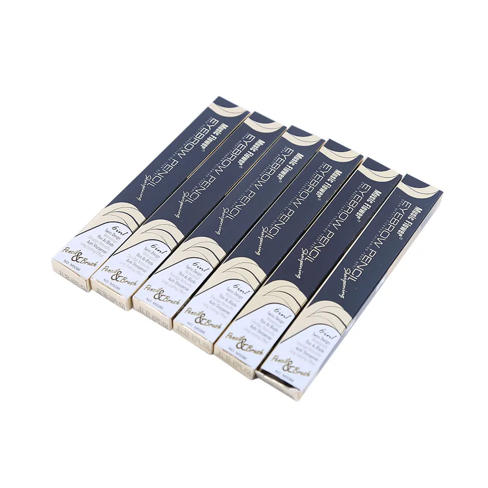 Three-in-one triangle chopper eyebrow pencil waterproof and sweat-proof eyebrow pencil eye makeup
