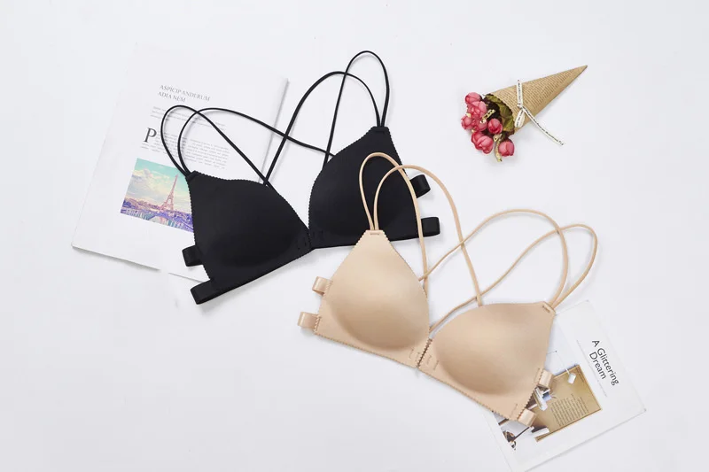 Intimates push up bras for women seamless bralette bra wire free sexy Underwear Women Front Closure seamless brassieres bra8 (2)