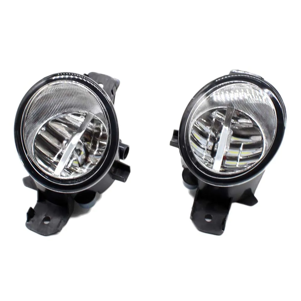 2pcs Car Styling Round Front Bumper LED Fog Lights DRL Daytime Running