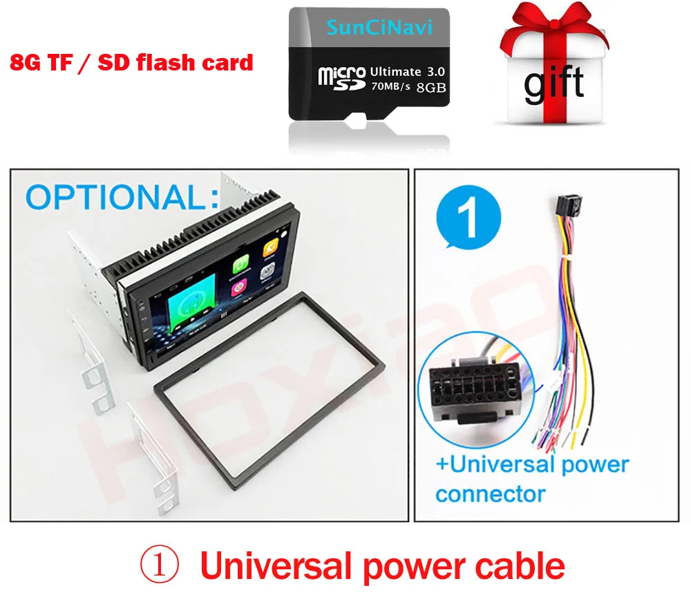 Flash Deal 2 Din Android Universal Car DVD Player GPS Navigation Map WIFI BT Radio Player Multimedia For Honda Nissan BYD TOYOTA KIA 11