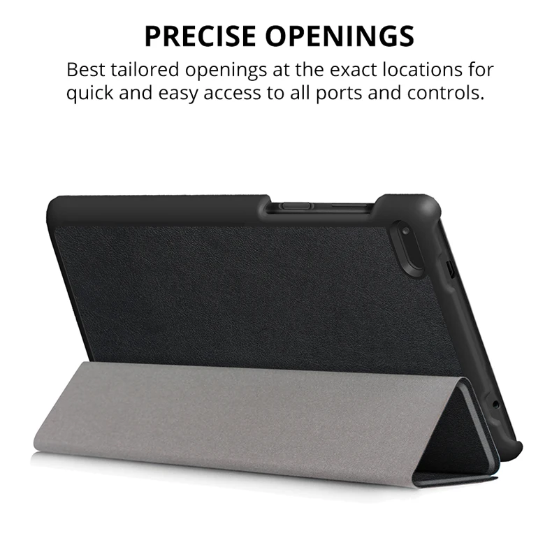 Тонкий складной чехол подставка iBuyiWin из искусственной кожи для Lenovo Tab 7 Essential TB 7304F