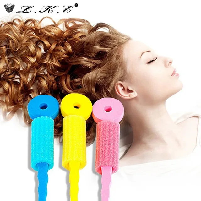 3Pcs Women's Fashion Long Magic Ringlet Hair Curlers Leverage Spiral