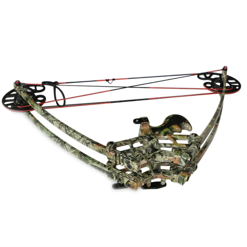 

M109 camo triangle camo compound bow for left and right handed users let off 75% 50lbs 1pc