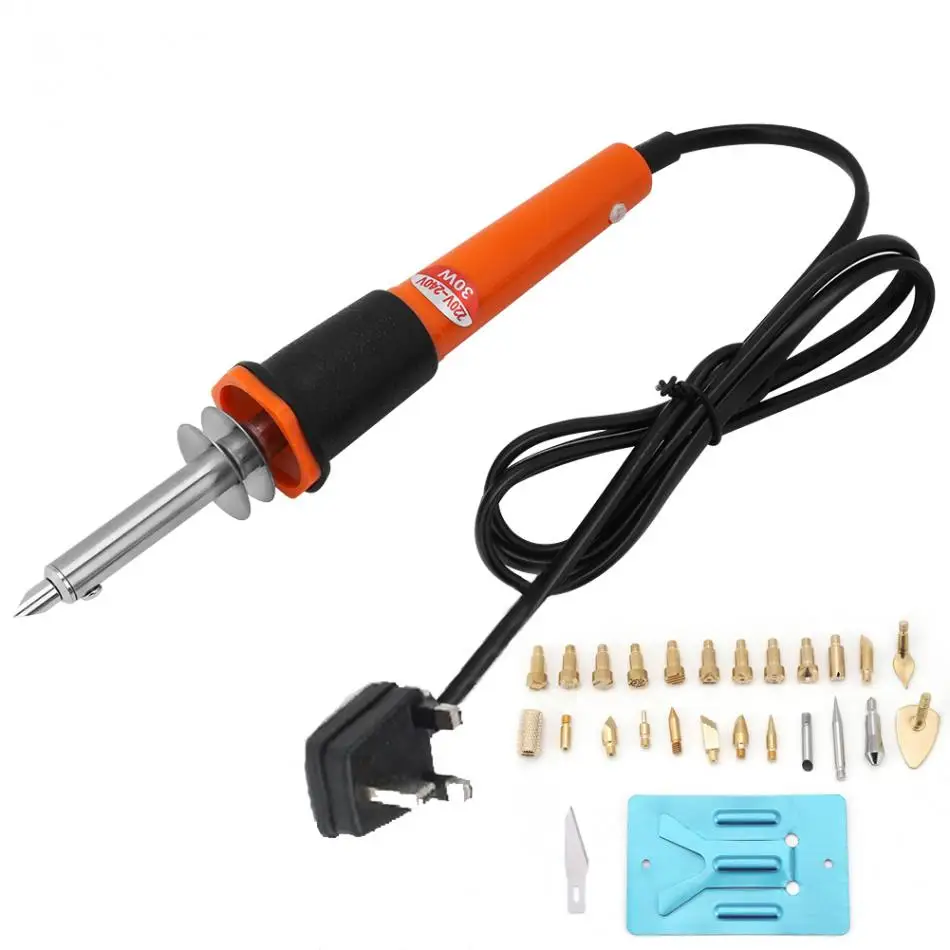 Buy WALFRONT 27pcs/Set 30W Wood Burning Pen Set