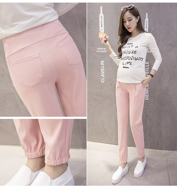 

2018 Maternity Harem Pants Casual Maternity Clothes Summer Pregnancy Clothing for Pregnant Women Fashion Harem Trousers 4 Color