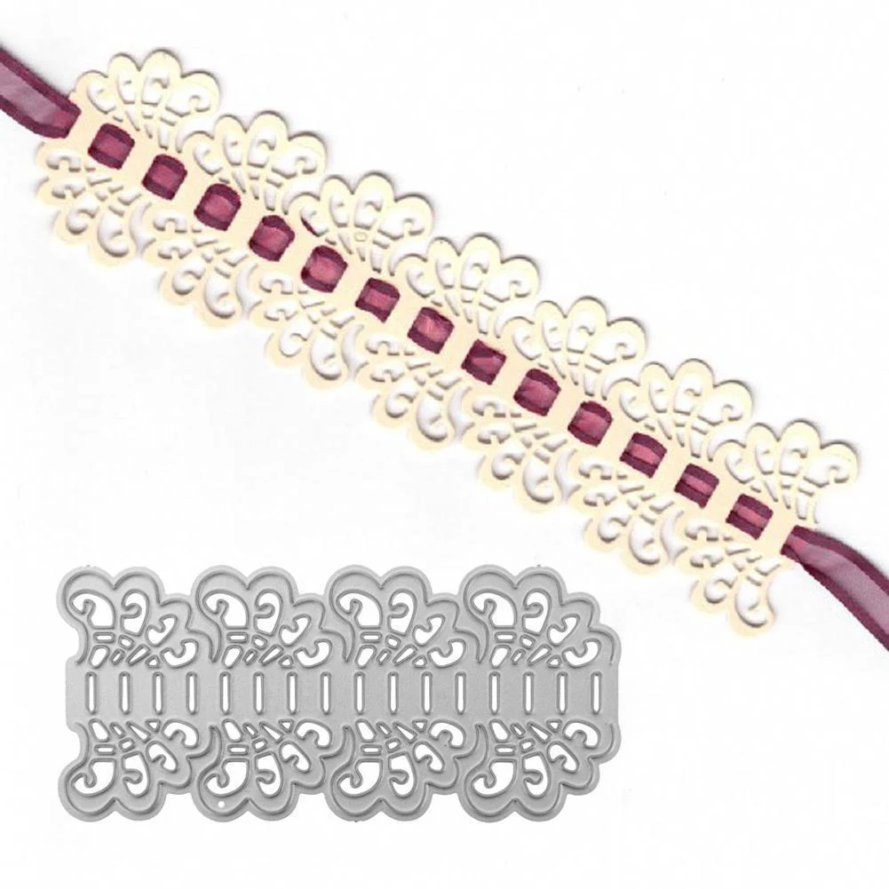 

Lace Craft Embossing Carbon Steel Stencil Scrapbooking Album DIY Paper Card Handmade Cutting Dies Frame Template