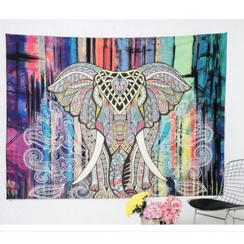 India elephant tapestry Psychedelic Tapestry Hippie Wall Hanging