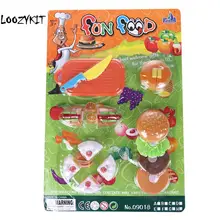 Loozykit/детские игрушки, ролевые игры, кухонные игрушки, цветной детский домик, игрушка для моделирования, можно разрезать торты, 43x28,5 см, набор игрушек