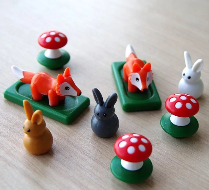 Забавный кролик и лиса Раннее Образование Развивающие игрушки логическое пространство мышление логическое мышление вечерние Семейные игры