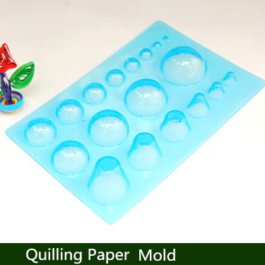 Квиллинга приспособление для бумаги мини-форма 3-мерной формовой резец бумага для оригами и квиллинга инструмент Размеры 13x20 см(18 видов полукруглый