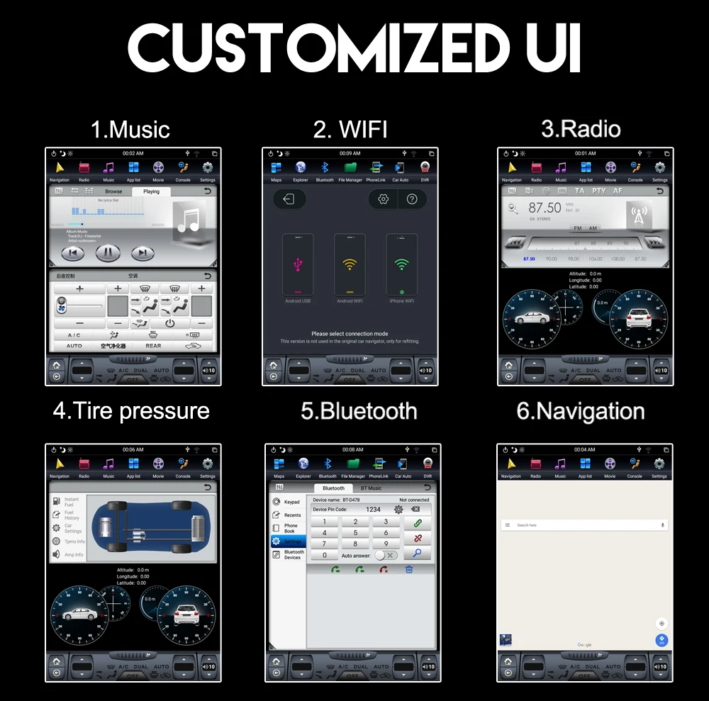 Sale 4+64G Android 8.1 10.4" Tesla Vertical Screen Car Radio For Honda CRV 2012-2016 GPS Navigation Headunit Multimedia No DVD Player 9 Sale 4+64G Android 8.1 10.4" Tesla Vertical Screen Car Radio For Honda CRV 2012-2016 GPS Navigation Headunit Multimedia No DVD Player 9