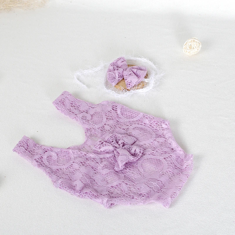Мягкий розовый кружевной капор для новорожденных девочек и комбинезон для фотосессии детская кружевная Одежда для новорожденных реквизит для фотосъемки