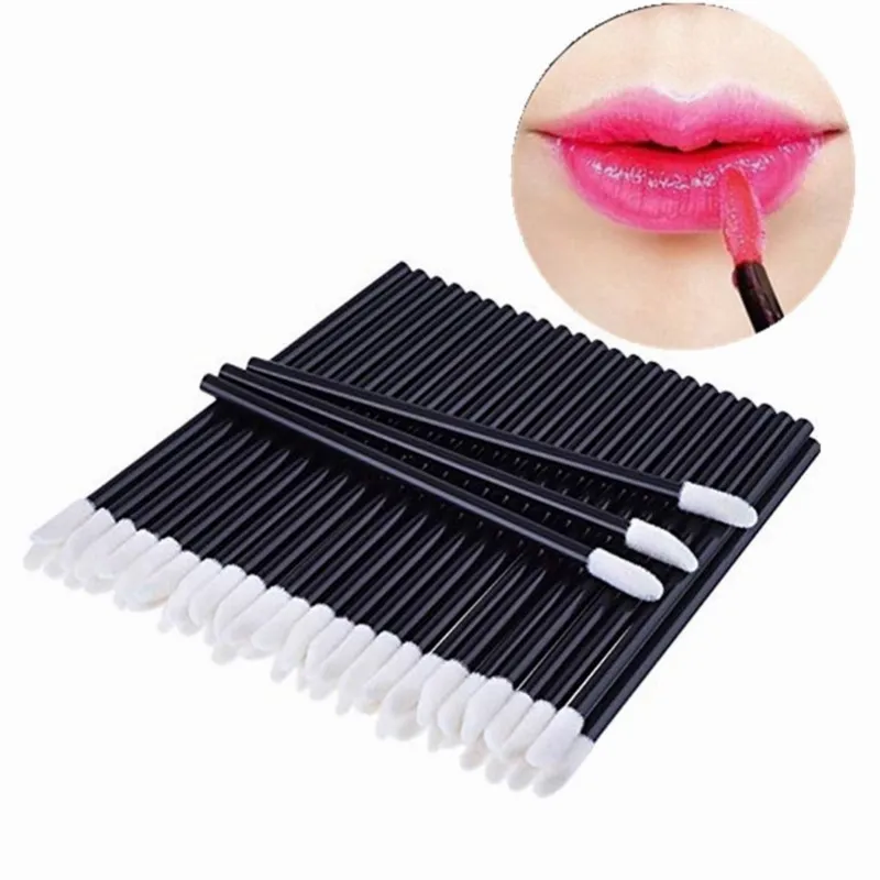 

50 Pcs Disposable Lip Brush Eyelash Makeups Brushes Lash Extension Mascara Applicator Lipstick Wands Set Cosmetic Makeup Tools