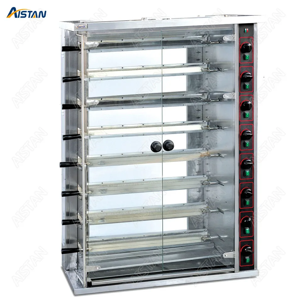 

JGT Series Gas Chicken Rotisseries Roaster Machine Stainless Steel With Barbecue Pins Pod Good Quality burners