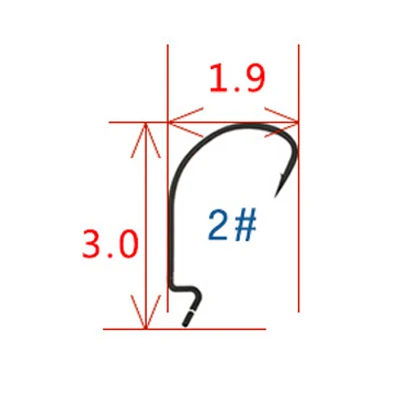 20 шт./компл. красного цвета с высоким содержанием углерода Сталь рыболовный крючок 1/0#, 2/0#, 3/0#, 1#, 2# круг приманки большой одинарные Крючки рыболовные снасти для Мягкая приманка для окуня - Цвет: As picture