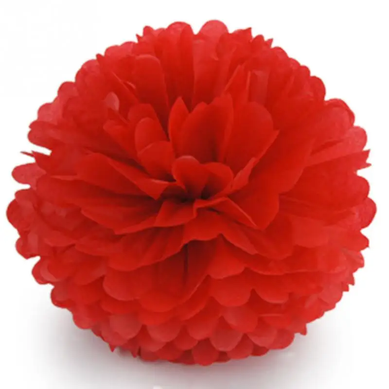20pcs Artificial Paper Flowers Summer Style Wedding Supplies Ball Poms