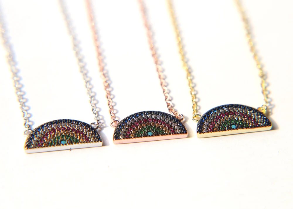 2017-Collares-Collier-High-Quality-Half-Round-Rainbow-Micro-Pave-Cz-Turquoises-Fashion-Filled-Girl-Women (3)
