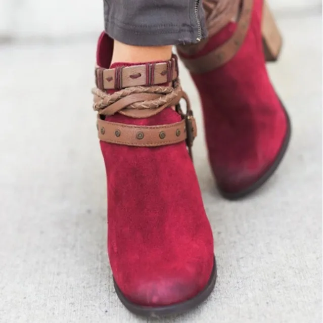 HEE GRAND/женские ботильоны с ремешком и пряжкой; повседневная обувь на платформе; женские ковбойские ботинки на высоком каблуке; зимняя женская обувь без застежки; XWX6884