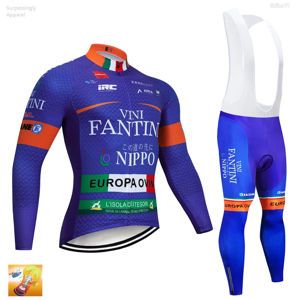 2019 осень команды VINI Vélo 12D Pad велосипед брюки костюм Ropa спортивный костюм с защитой от ветра Ciclismo с длинным рукавом велосипедные куртки Майо
