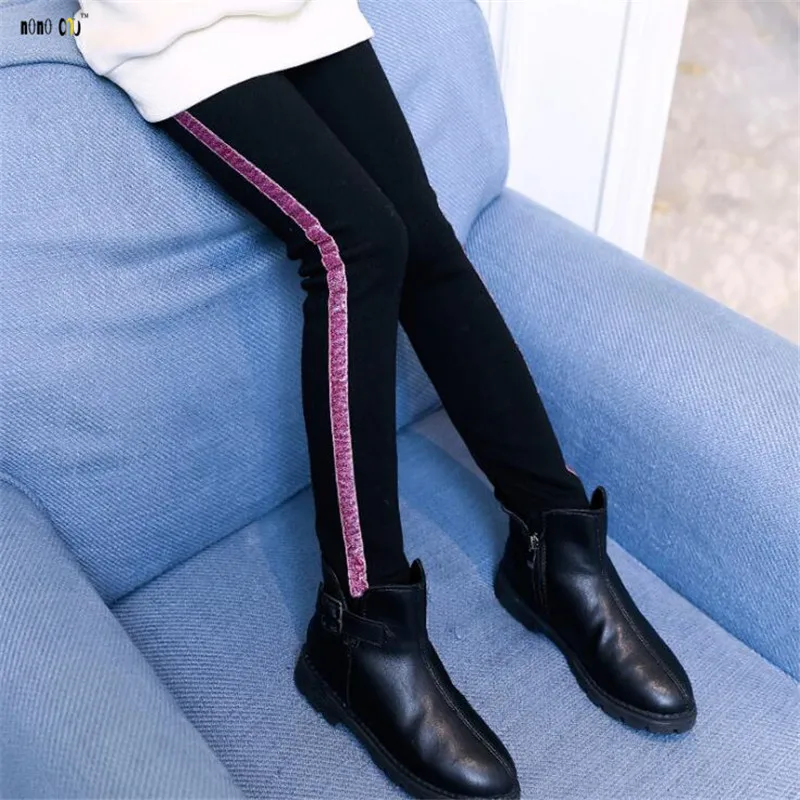 Winter Children Legging For Girl Casual Thicken Warm Girls Pants Full Length Kids Trouser 4 5 6 7 8 9 10 11 12 Years