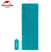 Naturehike Outdoor Ultralight Wave Shape TPU Inflatable Camping Mat Waterproof Sleeping Pad Picnic Folding Mattress NH18C009-D