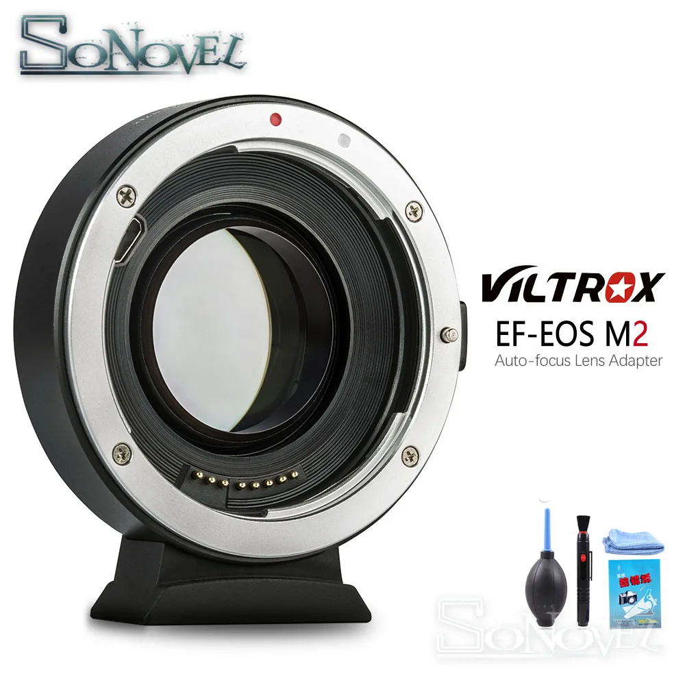 Viltrox EF-EOS M2 AF Auto-focus EXIF 0.71X Reduce Speed Booster Lens Adapter Turbo for Canon EF lens to EOS M6 M50 M100 Camera |