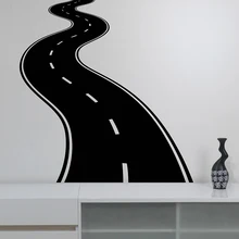 YOYOYU 40 colors Vinyl wall sticker Curved Road Pattern Removeable Wall Decal Salon Livingroom Bedroom Wall Decor ZX223 chic romantic sentence pattern removeable wall sticker