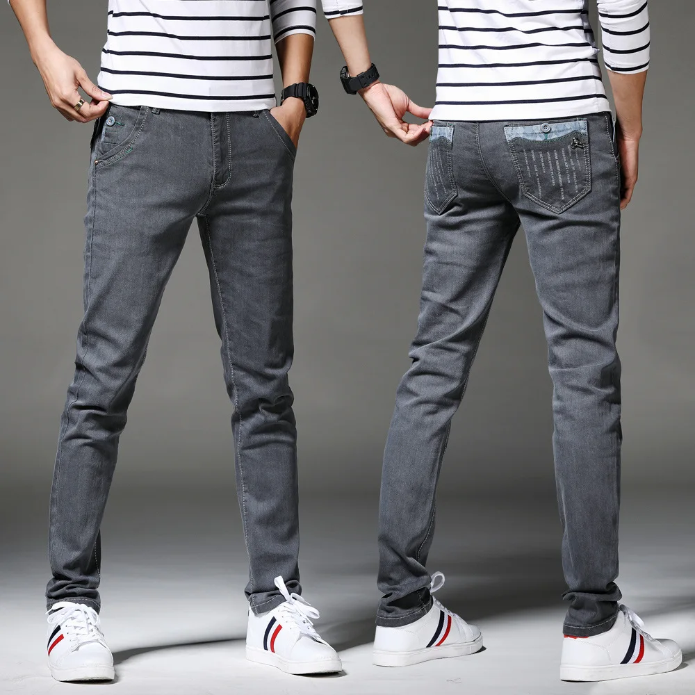 13 Style Design Denim Skinny Jeans Distressed Men New 2019 Spring Autumn Clothing Good Quality