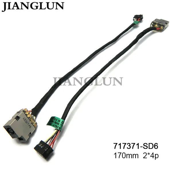 Jianglun 5x Новый DC Мощность Jack с кабелем проводов для HP Pavilion 15-r серии 15-r011dx 15-r018dx 15-g серии 15-g007dx 15-g010d