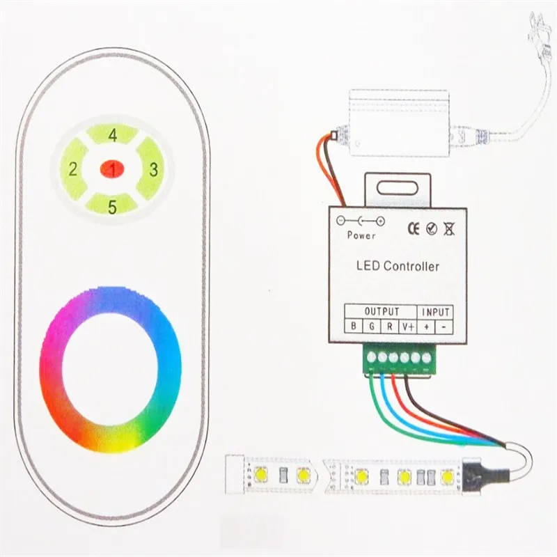 SMD5050 30 светодиодный s/m светодиодный s светильник, водостойкая Светодиодная лента RGB, светильник с WiFi контроллером переменного тока 220 В 5 м постоянного тока 12 В, гибкая лента, полный комплект