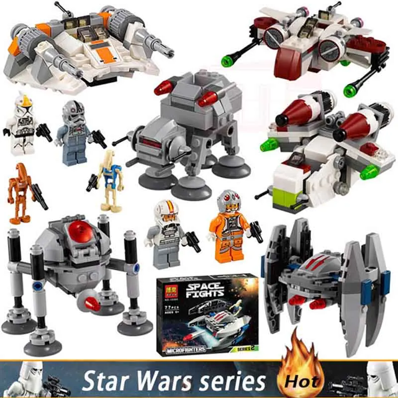 

6pcs Original BOX Star Wars figure blocks Assembly toys for children compatible Technic series model mini building blocks sets