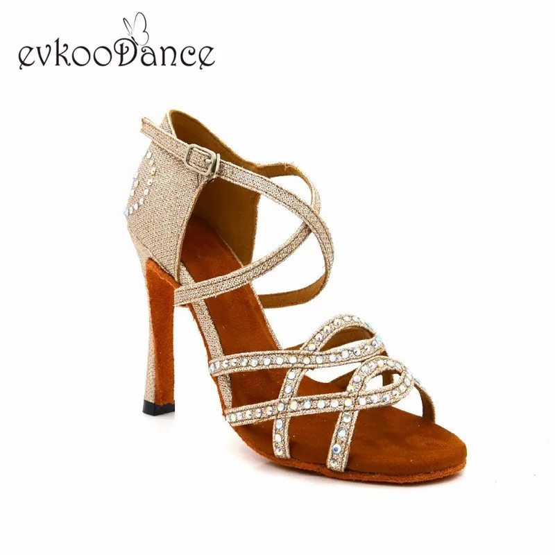 Zapatos de baile latino para mujer, calzado de talla cómoda US 4 12