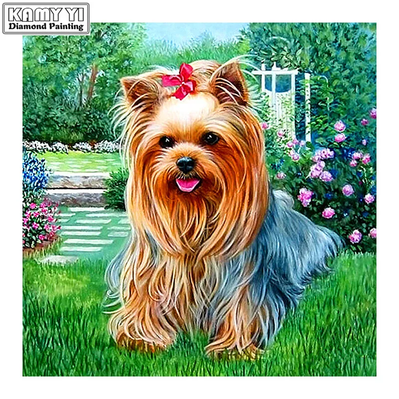 

5D Diy diamond painting cross stitch Cute dog Full Round Diamond embroidery Needlework Rhinestone Mosaic Crafts gift SY