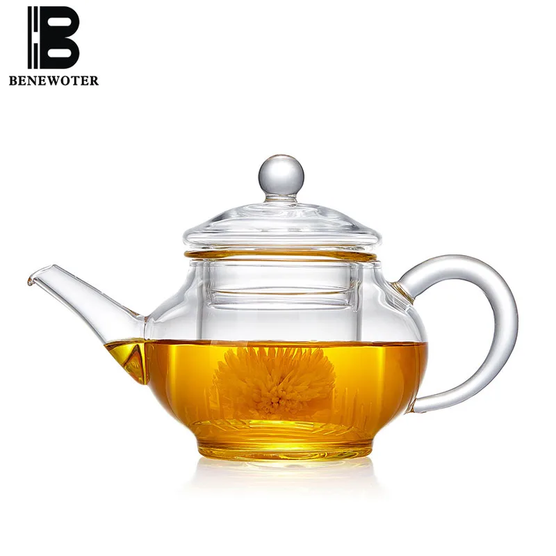 

200ml Heat Resistant High Borosilicate Glass Teapot Electric Ceramic Heater Teapot Lemon Flower Tea Kettle Accessories Drinkware