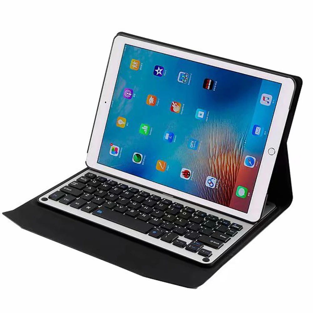 Съемный кожаный чехол книжка для клавиатуры с подсветкой Bluetooth Apple iPad Pro 10 5 A1701 A1709