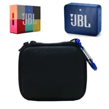 JBL GO/GO 2 Чехол, Жесткий PU чехол для переноски для JBL Go 1/2 Bluetooth динамик, сетчатый карман для зарядного устройства и кабелей F42D