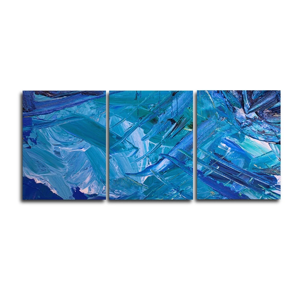 

Laeacco 3 Panel Abstract Watercolor Wall Artwork Graffiti Posters and Prints Canvas Paintings Calligraphy Home Living Room Decor