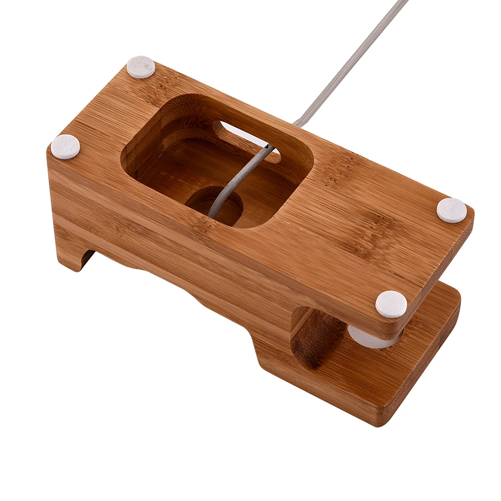 FULAIKATE бамбуковая деревянная зарядная подставка для iPhone Настольный держатель для iPad док-станция планшетный ПК мобильный телефон Ручка слот для карт