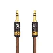 MPS X-5 Eagle HiFi 99.9997% OFC+ Silver Plated 24K Gold Plated Plug 3.5mm AUX male to male audio car Headphone Speaker cable