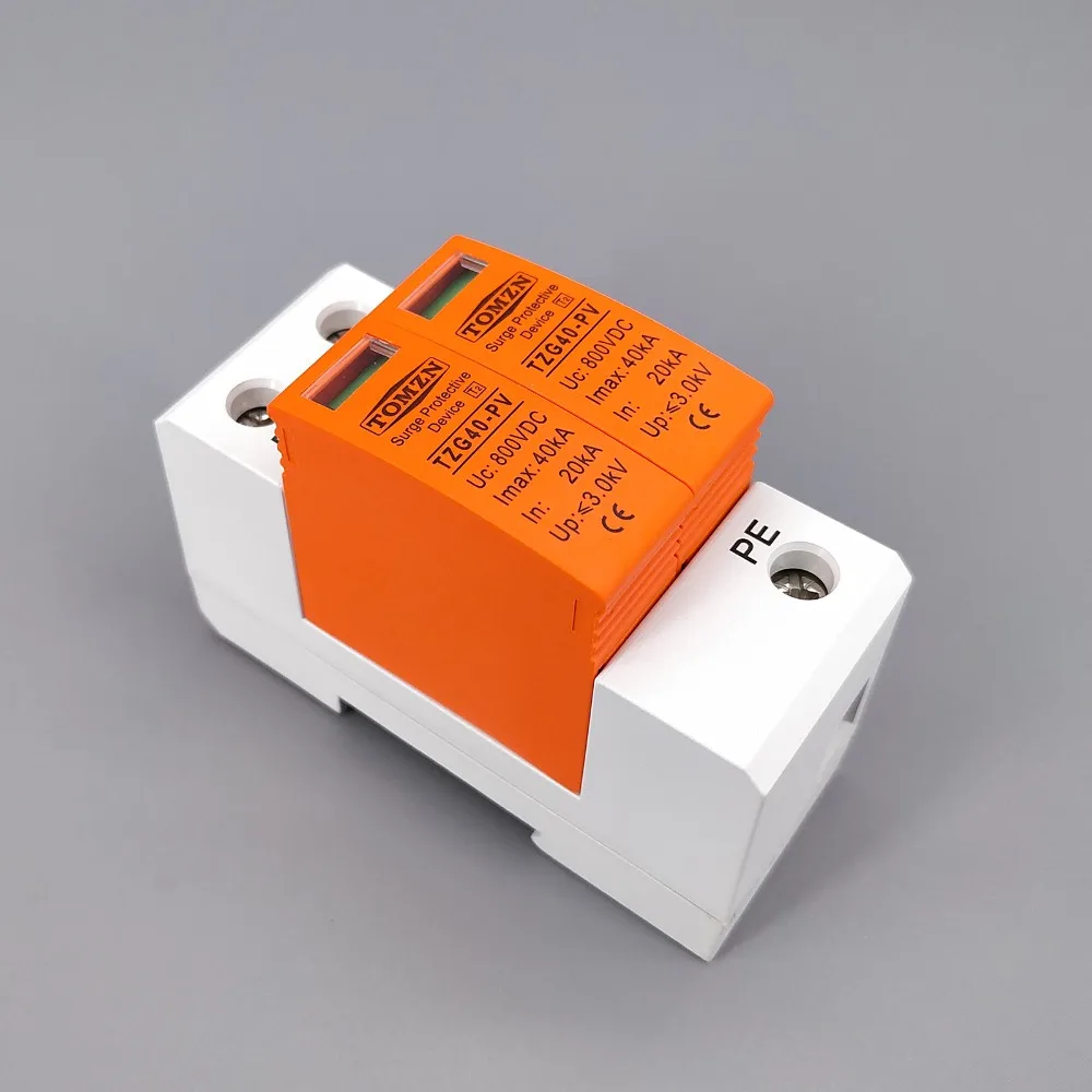 Kopen Spd Dc 800V 20KA ~ 40KA Huis Surge Protector Beschermende Low Voltage Afleider Apparaat