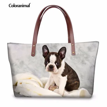 

Coloranimal Kawaii 3D Animal French Bulldog Harrier Print Woman Large Shoulder Handbag Female Clutch Travel Bag Casual Tote Bag