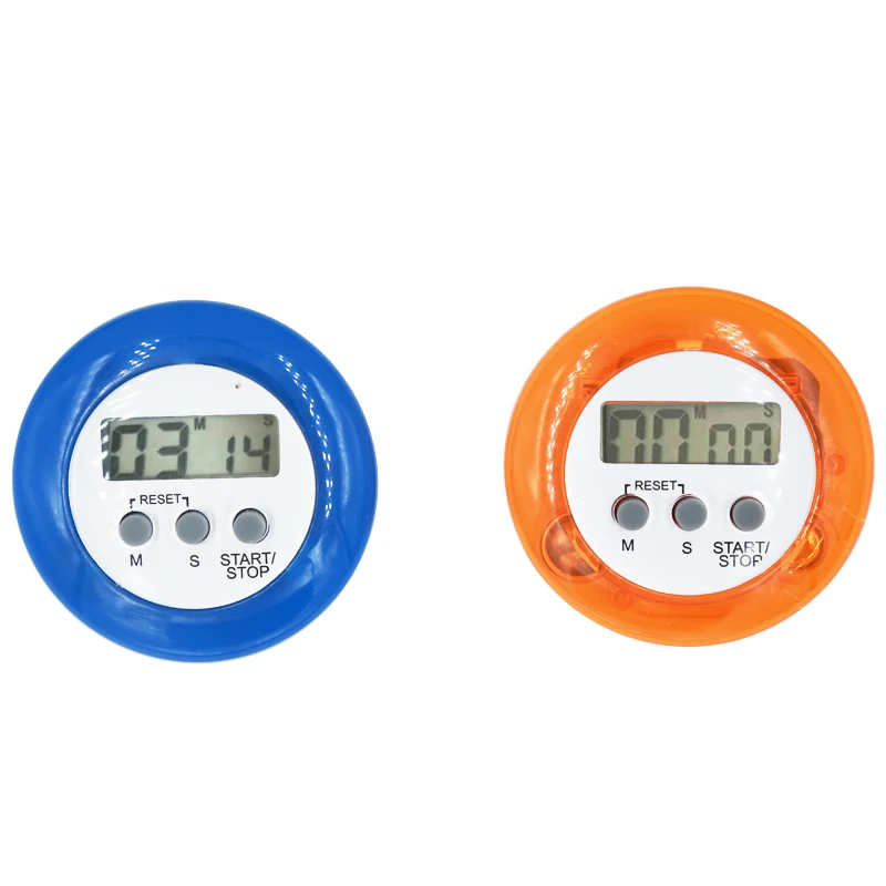 

Portable color Plastic round electronic timer cooking Kitchen Countdown Timers LCD display 20%OFF