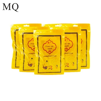 

MQ 10pcs/Bag Thailand Lanna Foot Patch Pads Body Toxins Feet Slimming Cleansing Herbal Adhesive Hot Health Care Foot Plaster